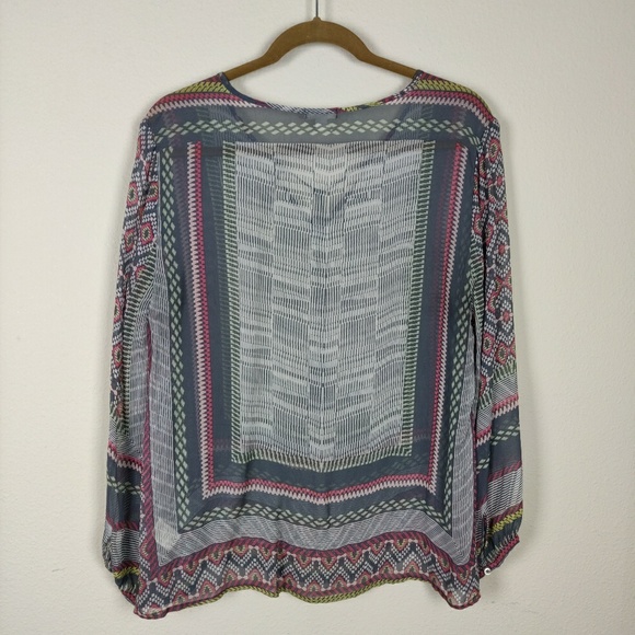 Dylan printed boho festival flowy tunic top - Picture 5 of 7